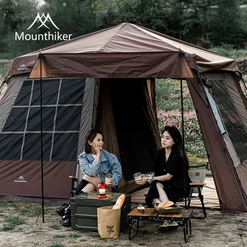 Катерач, палатка за къмпинг, за 3-4 човека, открит къмпинг, водоустойчив и слънцезащитен къмпинг, палатка Star Fort, автоматична палатка