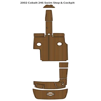 Качеството на 2002 Cobalt 246 Плавательная Платформа Кокпит Подложка За Лодки EVA Пяна Изкуствен Лик Палубни Подложка За Пода