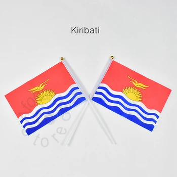 Кирибати 14*21 см., 10 парчета, флаг, който да се вее флаг за среща, на парад, партита.Подвешивание, за украса