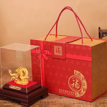 Китайските декорация на Фън шуй във формата на дракони За привличане на богатство, статуетки във формата на дракони