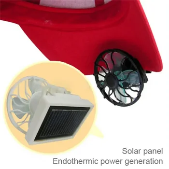Клип Капачка, Solar Ventilador Mini Екологично чист Безопасен Уникален Дизайн Външни Охлаждащи Вентилатори Вентилатори Нов Охладител, Вентилатор на Лаптоп