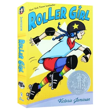 Книга с набиране на момичета за ролери, детски книги по английски език за деца от 8, 9, 10, 11 години, комикси 9780803740167