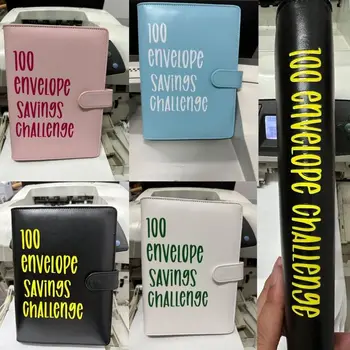 Кожена 100-мм плик-корици за спестяване на пари, икономичен корици от PVC формат А5 с книга за спестяване на пари в брой