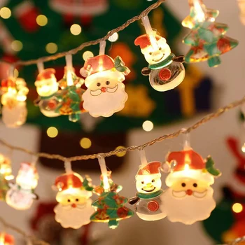Коледна led гирлянди Празнични Коледни Приказни Светлини за Декорация на дома Подаръци Спалня Коледни светлини