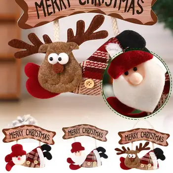 Коледни декоративни тъкани окачване, Коледни украси, аксесоари за лосове, кукла, Снежен човек, Малък Дядо Коледа P9I9