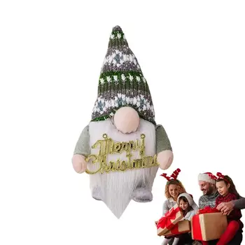 Коледни плюшени джуджета с подсветка Безлични Рудолф Плюшени украса Старецът Плюшени кукли Коледни плюшени декорации за