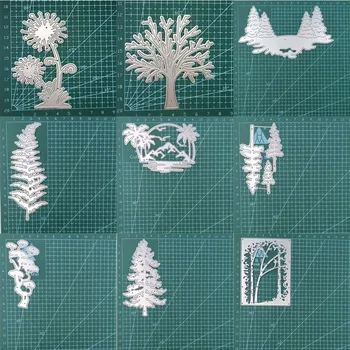 Коледно дърво от Метални Режещи Удари САМ Scrapbooking Декор Производство на пощенски Картички, Щамповане на плавателни съдове Албум на Хартиен Шаблон
