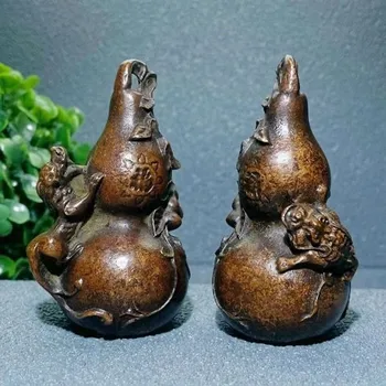 Колекция от древни предмети solid eight treasure gourd, Pixiu golden жаба, wealth home Fulu gourd old bronze