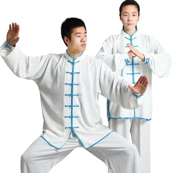 Комплект дрехи за тайцзицюань, кунг-фу, за жени и за мъже, за занимания с бойни изкуства на средна и напреднала възраст