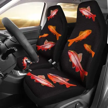 Комплект калъфи за автомобилни седалки с шарени череша бодли и рибки, 2 бр., аксесоари за Кола, Калъф за седалка