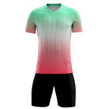 Комплект мъжки футболни майок за възрастни 2022 Футболна тениска Форма на отбора Тренировъчен спортен костюм с къс ръкав Форма на отбора Индивидуален принт