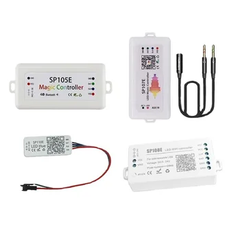 Контролер led лента Bluetooth-съвместимостта SP105E SP110E Wifi SP108E SP104E Музика SP107E WS2811 Осветление DC5V-24V