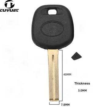 Корпус ключ-транспондер за Toyota Crown 2.5, празен калъф за ключове, нож за ключове с дебелина 3.0 мм