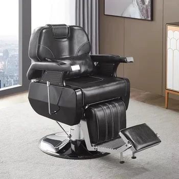 Коса стол за красота, коса стол за коса, въртящо се професионално коса стол, работно метално Sillas De Barberia, луксозни мебели