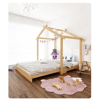 Креативна детска телескопична легло за защита на околната среда, легло принцеси за момичета, детски легла за детска спалня