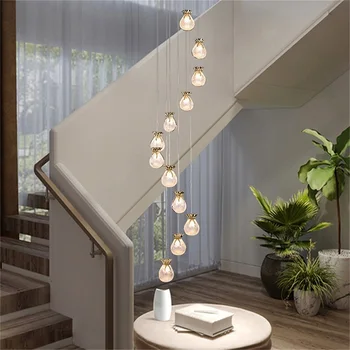 Креативна полилей TEMAR Nordic, модерни осветителни тела, подвесное осветление за дома, led светлини за стълба на хол.