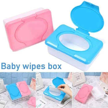 Кутия за мокри кърпички Диспенсер за хартиени кърпички Органайзер Преносим калъф за бебешки кърпички, тъй като всмукване на способността 80 или по-малко