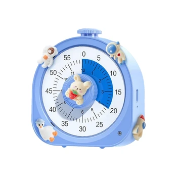 Кухненски таймер за 12 часа / 60 минути Визуален таймер Механичен инструмент за управление на времето за деца