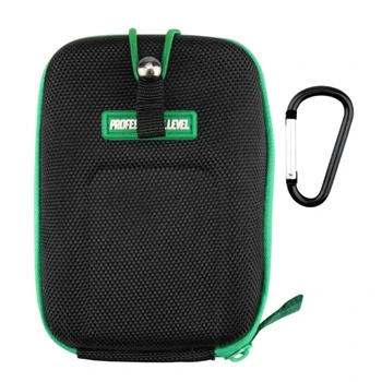 Лазерен далекомер за голф в джоба с карабинер за колан, кутия за носене далекомер с твърд корпус, водоустойчив ударопрочная чанта за съхранение на EVA