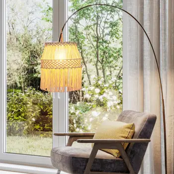 Лампион от ресни, бохо ръчно изработени, скандинавски окачен лампа, разменени лампа за хотела, офиса, дома, детската стая