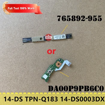 Лаптоп HP 14-DS TPN-Q183 14-AX 14-AX000Na Вътрешна такса Уеб камера, заплащане на бутона за захранване ИЛИ кабел DA00P9PB6C0 765892-955