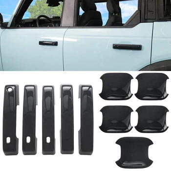 Лигавицата на дръжки на вратите на автомобила + комплект накладки на дверную купата за Ford Bronco 2021 2022 2023 4-вратите аксесоари, ABS