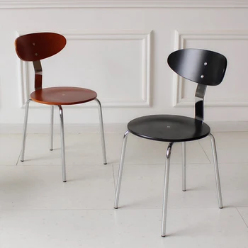 Маса и стол в скандинавски стил, ретро стил, домашен минималистичен дизайнерски маса за хранене, стол за ресторант