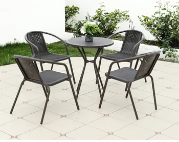 Маси, столове, дворове, комбинации за почивка, водоустойчив и слънчеви, определени от ратан от три елемента и столове от ратан