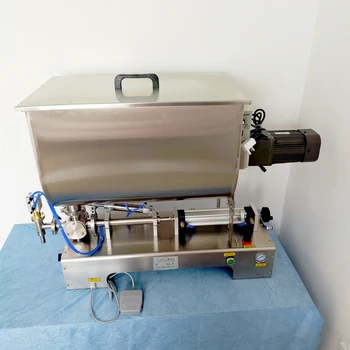 Машина за бутилиране на шампоан с хранителни масло и с мед, Полуавтоматична пневматична машина за пакетиране на паста горещо пресоване