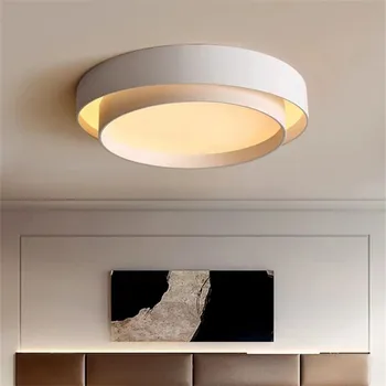 Минималистичен тавана лампа в скандинавски стил, кръгла италиански лампа, дизайн на лампа за дневна, творчески лампа за главната спалня, трапезария
