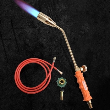 Многофункционална горелка на пропан-бутан газ, Поялната лампа, пистолет-спрей, единични/двойни ключ, висока температура Нагревательная Горелка от неръждаема стомана