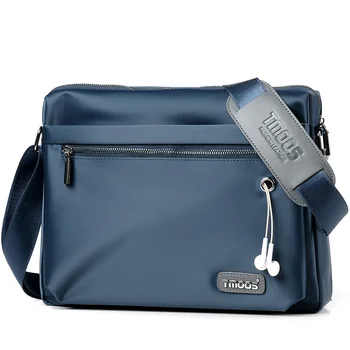 Многофункционална мъжка чанта през рамо Ежедневни бизнес Oxford Shoulder Messenger s Мъжки водоустойчив училищна чанта за пътуване с цип в ретро стил