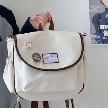 Многофункционална найлонова чанта, дамски училищни чанти за момичета, раница, женски студентски чанта през рамо, чанта през рамо