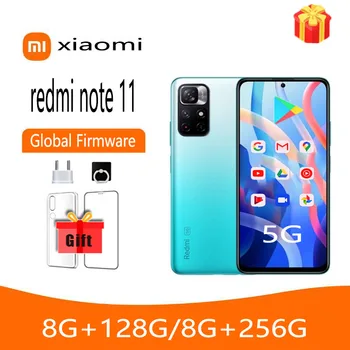 Мобилен телефон Xiaomi Redmi Note 11 5G глобална версия, смартфон MediaTek 810 5000 mah, 6,6 инча, 50 MP 16 Mp