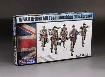 Модели на Gecko 35GM0014 1/35 Марширующей британски отбор MG времена на Втората световна война [Северна Европа]
