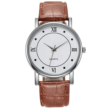 Модерен мъжки часовник от кожа и алуминиеви, кварцов часовник, бизнес часовници, мъжки часовници, модерни кварцови часовници, луксозни мъжки часовник