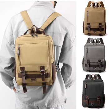 Модерен раница на открито, Дамска чанта, Мъжки раница, благородна холщовая чанта за лаптоп, новост 2023 година, мъжка чанта през рамо