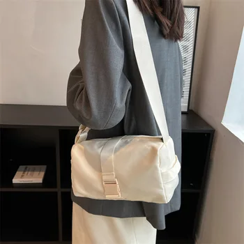 Модерна дамска чанта-месинджър през рамо от водоустойчив найлон Оксфорд, лека опаковка, ежедневна пътна чанта-голям капацитет, чанта през рамо