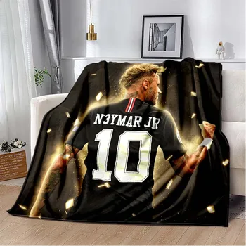 Модерна футболна суперзвезда, одеало с 3D принтом за легло, одеяло за пикник одеало за климатик, одеало за диван, шалтета по индивидуална поръчка на