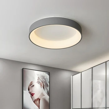 Модерните кръгли led плафониери с регулируема яркост за всекидневна, тераса, две спални, аксесоари за дома, полилеи за вътрешно осветление, лампа