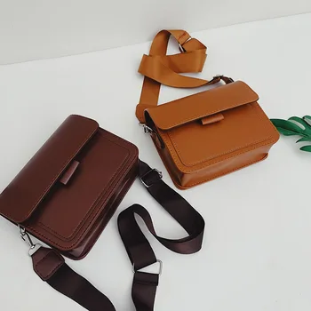 Модната марка дамски малка чанта през рамо от изкуствена кожа, чанта-месинджър, чанта с капак, дамски ежедневни пътни мини чанта през рамо