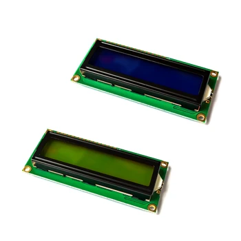 Модул LCD1602 1602 зелен екран, модул LCD дисплей с 16x2 символи. 1602 със зелен екран, 5 и бял код за arduino