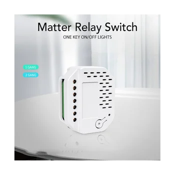 Модулни реле на Hristo Matter WiFi Smart Switch работи с Homekit и Sasha Smartlife Sasha Smart Relay Switch