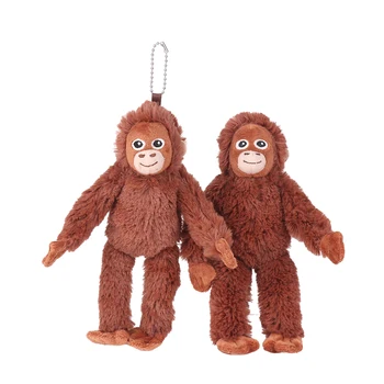 Мультяшная горила, плюшен играчка, Висулка във формата на маймуна, Мека кукла, ключодържател, раница, Автомобилна чанта, Ключодържател, декор, подаръци за деца