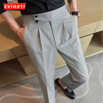 Мъжки ежедневни панталони Пролет/лято, тънка корейската версия, трендови хулиганские красиви дебнещ костюмные панталони, бизнес универсални костюмные панталони