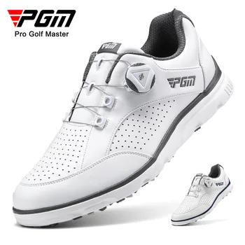 Мъжки обувки за голф PGM, ремък с дръжка, нескользящие, водоустойчив мъжки спортни обувки, маратонки XZ245