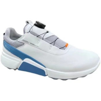 Мъжки обувки за голф от естествена кожа на марката 2023, удобни спортни маратонки за тренировка на голф на открито, кожени маратонки