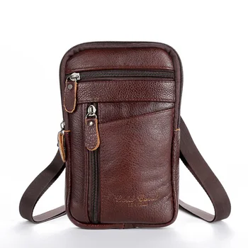 Мъжки скута чанти от естествена кожа, чанти и калъфи за телефон, поясная чанта, мъжка малка нагрудная чанта за рамо през рамо, чанти през рамо 2023