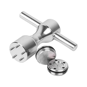 Набор от kettlebells за голф 2 елемента 35 г с kettlebells за голф, гаечен ключ, стика за голф, сребро