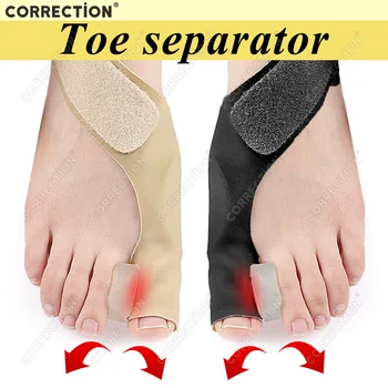 Най-добър разделител за пръстите на краката, Коректор вальгусной деформация на Големия пръст на крака, Ортопедични средства за краката, Коректор на палеца на крака, за Изправяне, за педикюрных чорапи